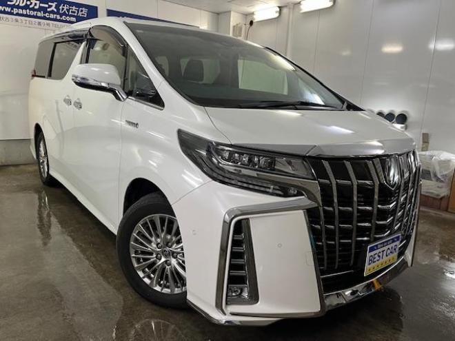 アルファードハイブリッドＳＲ　本州仕入　寒冷地仕様　禁煙車　ＪＢＬサウンド　プリクラッシュ　レーダークルーズ　純正１７インチＡＷ　社外１７ＡＷ＋スタッドレスタイヤ付　純正ナビ（フルセグ地デジ　ＤＶＤ再生　Ｂｌｕｅｔｏｏｔｈ）＋バックカメラ　全方位カメラ　デジタルインナーミラー　両側パワースライドドア　パワーバックドア　純正ブラックレザーシート　電動オットマン　ＬＥＤヘッドライト　前後ドライブレコーダー 4WD 2500 5Dr