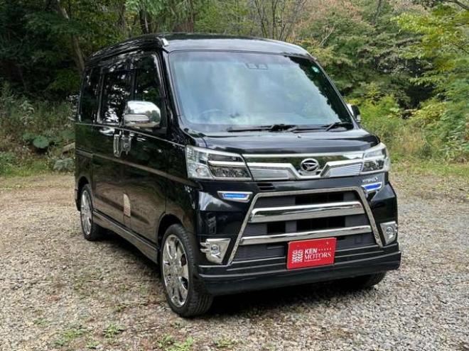 アトレーワゴン カスタムターボRS リミテッド SAIII　FR　パワステ　パワーウィンドウ　社外ナビ　社外アルミ　ABS　キーレス　左側電動スライドドア　ETC　バックカメラ　社外テール 2WD 660