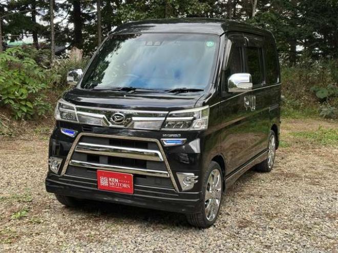 アトレーワゴン カスタムターボRS リミテッド SAIII　FR　パワステ　パワーウィンドウ　社外ナビ　社外アルミ　ABS　キーレス　左側電動スライドドア　ETC　バックカメラ　社外テール 2WD 660