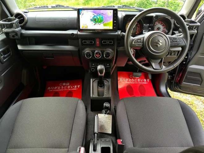 ジムニーシエラ1.5 JC 4WD パワステ パワーウィンドウ 社外ナビ 社外アルミ ABS キーレス ワンオーナー ETC ドライブレコーダー リフトアップ 横滑り防止装置 盗難防止装置 シートヒーター 1500