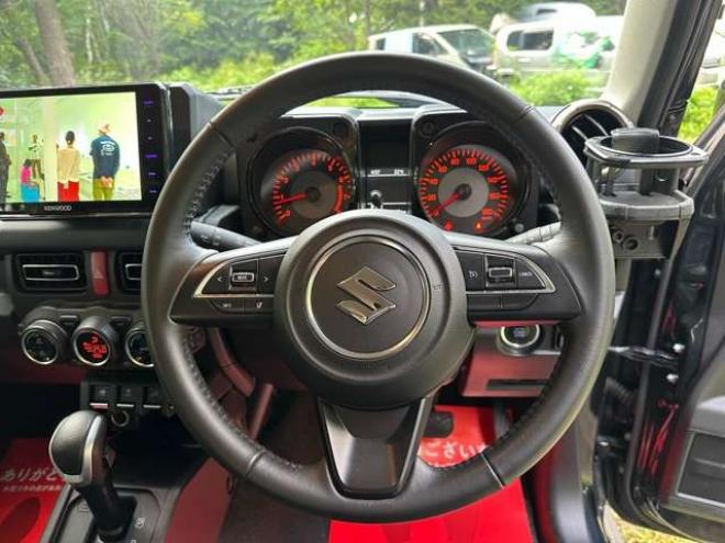 ジムニーシエラ1.5 JC 4WD パワステ パワーウィンドウ 社外ナビ 社外アルミ ABS キーレス ワンオーナー ETC ドライブレコーダー リフトアップ 横滑り防止装置 盗難防止装置 シートヒーター 1500