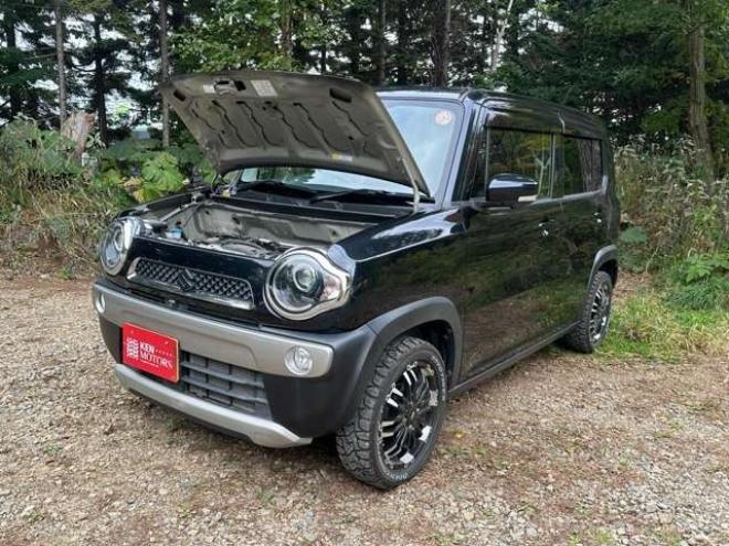 ハスラーX 4WD 社外マフラー デュアルカメラブレーキサポート パワステ パワーウィンドウ キーレス オートエアコン シートヒーター 純正アルミ ナビTV バックカメラ 660