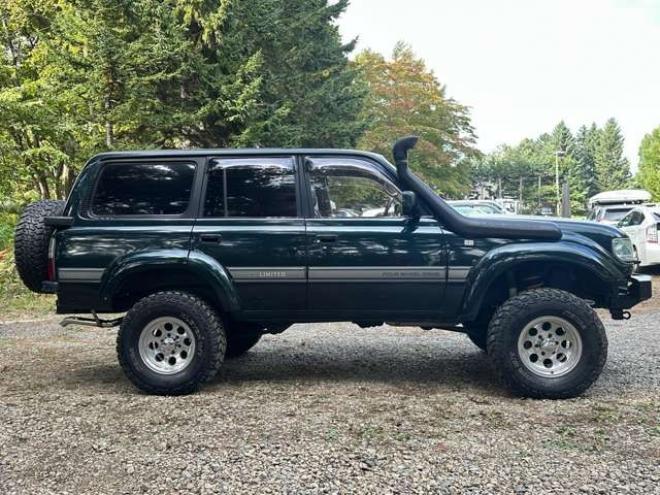 ランドクルーザー80 4.2 VXリミテッド EGR装着車 ディーゼルターボ 4WD リフトアップ 社外バンパー 3連メーター サンルーフ キーレス クルーズコントロール ETC パワステ パワーウィンドウ 社外ナビ 社外アルミ キーレスエントリー 4200