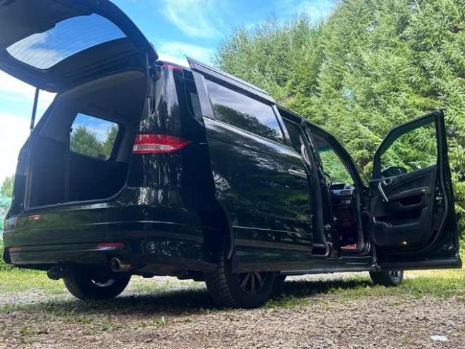 エリシオン2.4 G エアロ HDDナビスペシャルパッケージ 4WD ABS バックカメラ 盗難防止装置 エアコン パワステ パワーウィンドウ HDDナビ ETC キーレス 3列シート 両側電動スライドドア アルミホイール DVD再生 CD フォグランプ 2400