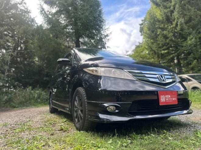 エリシオン2.4 G エアロ HDDナビスペシャルパッケージ 4WD ABS バックカメラ 盗難防止装置 エアコン パワステ パワーウィンドウ HDDナビ ETC キーレス 3列シート 両側電動スライドドア アルミホイール DVD再生 CD フォグランプ 2400