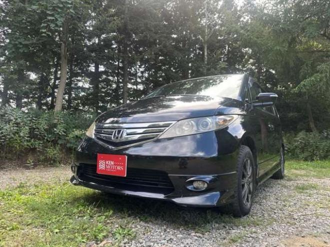 エリシオン2.4 G エアロ HDDナビスペシャルパッケージ 4WD ABS バックカメラ 盗難防止装置 エアコン パワステ パワーウィンドウ HDDナビ ETC キーレス 3列シート 両側電動スライドドア アルミホイール DVD再生 CD フォグランプ 2400