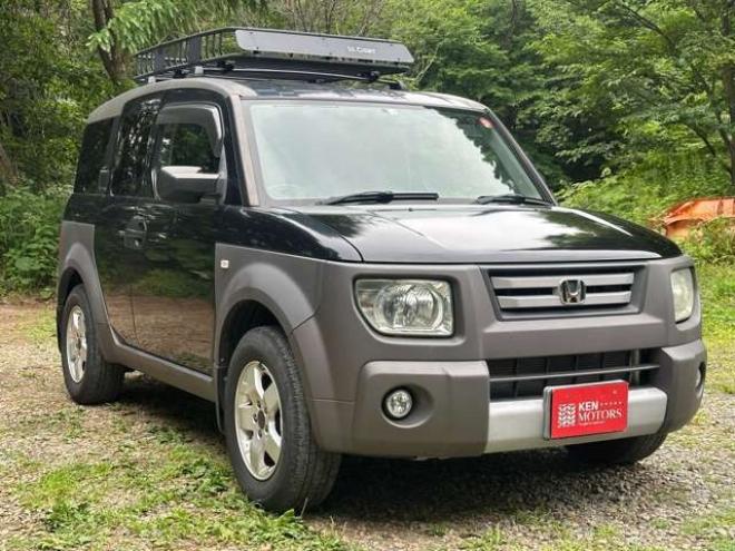 エレメント2.4 4WD ETC/社外ナビ/後席モニター/ルーフラック 2400