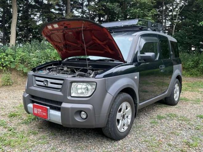 エレメント2.4 4WD ETC/社外ナビ/後席モニター/ルーフラック 2400