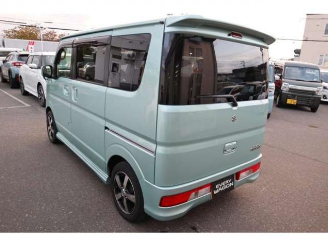 エブリィワゴン PZターボ 4WD 社外フルセグナビ バックカメラ 社外前後ドライブレコーダー ETC シートヒーター 助手席側電動スライドドア レーダーブレーキサポート 660