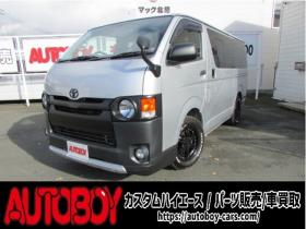 ハイエースバン 3.0 スーパーGL ロング ディーゼルターボ 4WD リアヒーター&クーラー キーレス ETC 電動格納ミラー デュアルエアコン ベッドキッド フロントフォグランプ clarionSDナビ(NXL13) AUX Bluetooth USB 16インチAW 3000