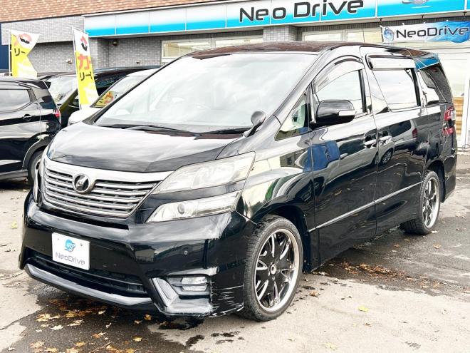 ヴェルファイア2.4ZプラチナセレクションⅡ 4WD　ローンが不安な方＜優遇ローン＞本州仕入　寒冷地仕様　両側パワースライドドア　社外ナビ 4WD