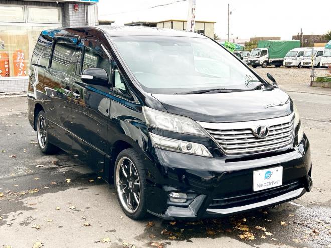 ヴェルファイア2.4ZプラチナセレクションⅡ 4WD　ローンが不安な方＜優遇ローン＞本州仕入　寒冷地仕様　両側パワースライドドア　社外ナビ 4WD