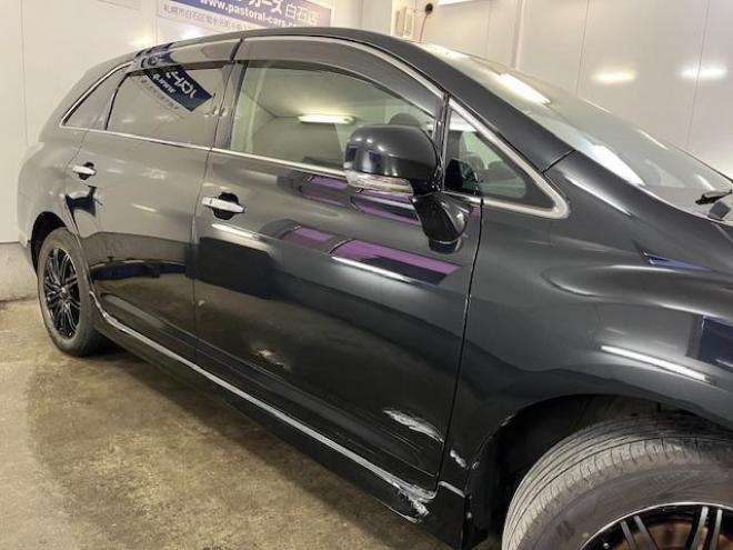 マークXジオ２４０　エアリエル　寒冷地仕様　禁煙車　ＷＡＫＯＳバリアスコーティング済　社外１７インチＡＷ　純正１６ＡＷ＋スタッドレスタイヤ付　ケンウッドナビ（フルセグ地デジ　ＤＶＤ再生　Ｂｌｕｅｔｏｏｔｈ）　ＰＵＳＨスタート　スマートキー　フロントガラス熱線　横滑り防止装置　タイミングチェーン車　ＨＩＤヘッドライト 4WD 2400 5Dr