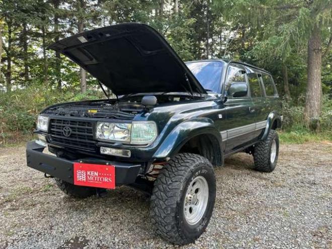 ランドクルーザー80 4.2 VXリミテッド EGR装着車 ディーゼルターボ 4WD　リフトアップ　社外バンパー　3連メーター　サンルーフ　キーレス　クルーズコントロール　ETC　パワステ　パワーウィンドウ　社外ナビ　社外アルミ　キーレスエントリー 4200