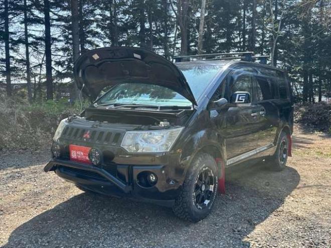 デリカD:5 2.4 シャモニー 4WD ミラーモニタ/ETC/シートヒータ/社外ナビ 2400