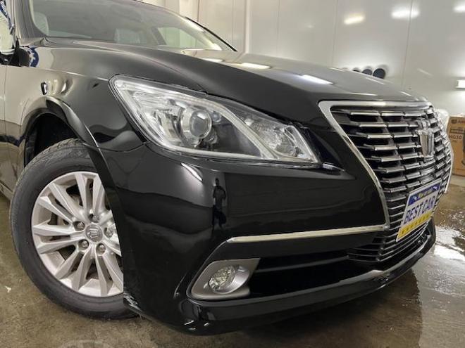 クラウンロイヤルサルーン　ｉ－Ｆｏｕｒ　本州仕入　禁煙車　ＷＡＫＯＳバリアスコーティング済　純正１６インチＡＷ　純正１６ＡＷ＋スタッドレスタイヤ付　純正ナビ（フルセグ地デジ　ＤＶＤ再生　Ｂｌｕｅｔｏｏｔｈ）＋バックカメラ　ＨＩＤヘッドライト　クルーズコントロール　ミラーヒーター　両席パワーシート　ビルトインＥＴＣ 4WD 2500 4Dr