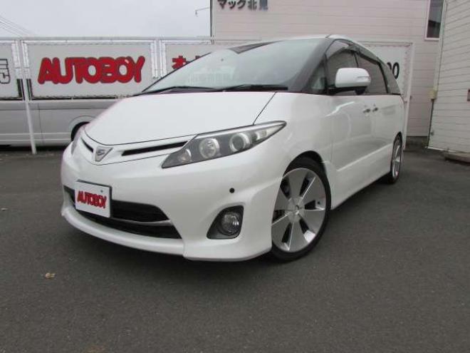 エスティマ2.4 アエラス 4WD　両側パワースライドドア/コーナーセンサー/キセノンヘッドライト/LEDフォグ/クルーズコントロール/ETC/ 2400