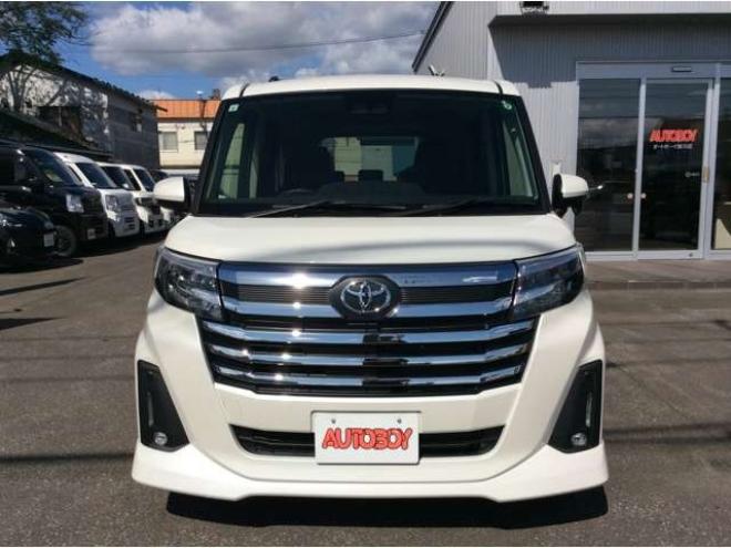 ルーミー1.0 カスタム G 4WD　両側パワスラ　プッシュスタート　スマキー　LEDヘッドライト&フォグ　クルーズコントロール　横滑り防止　衝突被害軽減システム　アイドリングストップ　バックカメラ　トヨタ純正ナビ　フルセグTV 1000