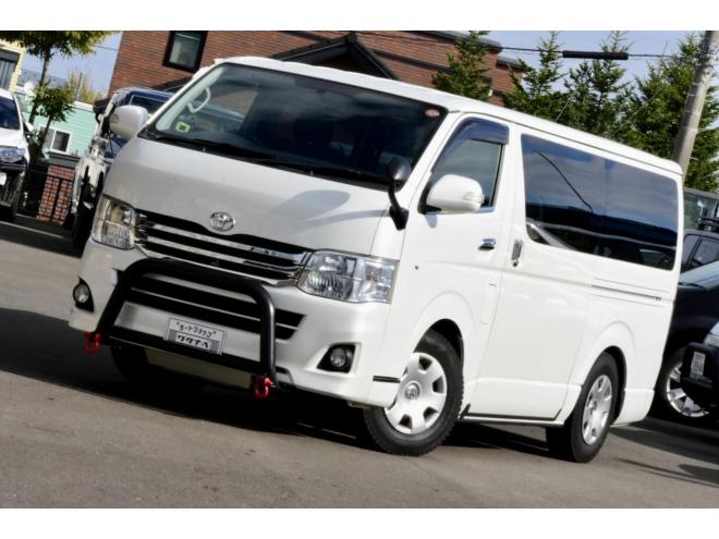 レジアスエースロングスーパーGL　4WD　車検Ｒ８年９月　社外エンジンスターター　法人ワンオーナ　BSタッドレス　バンパーガード　整備済