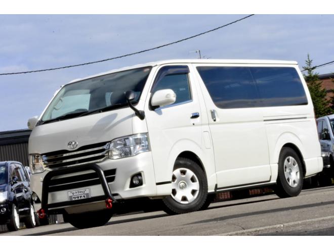 レジアスエースロングスーパーGL　4WD　車検Ｒ８年９月　社外エンジンスターター　法人ワンオーナ　BSタッドレス　バンパーガード　整備済