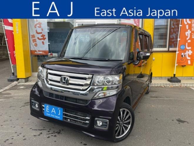 N-BOXカスタムG ターボSSパッケージ 4WD　1年走行距離無制限保証/Bluetooth/両側パワースライドドア/ナビTV/バックカメラ/純正ビルトインETC/純正エンジンスターター/全席シートヒーター/ハーフレザーシート/HID/クルーズコントロール/法定整備付き 660