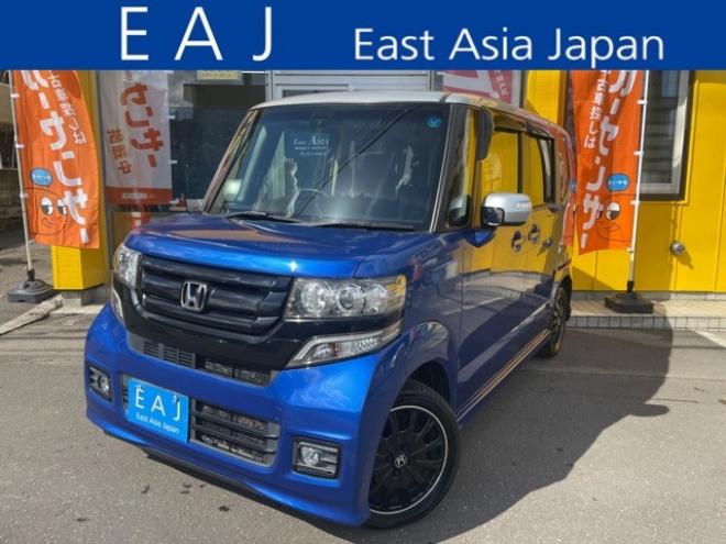 N-BOXカスタムG ターボ Lパッケージ 2トーンカラースタイル 4WD　1年走行距離無制限保証/Bluetooth/フルセグTV/両側パワースライドドア/バックカメラ/純正エンジンスターター/純正プレミアムインターナビ/ハーフレザーシート/前席シートヒータ/HID/車検整備2年付/修復歴無し 660