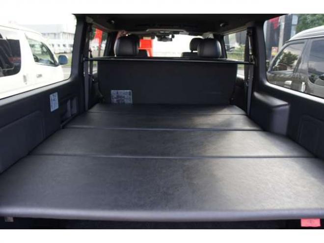 ハイエースバン2.8 スーパーGL ダークプライムII ロングボディ ディーゼルターボ 4WD　モデリスタフロントスポイラー　ワーク18インチAW　8インチナビTV 両側電動パワースライドドア 415COBRAフラットキット(ベッドキット) 2800