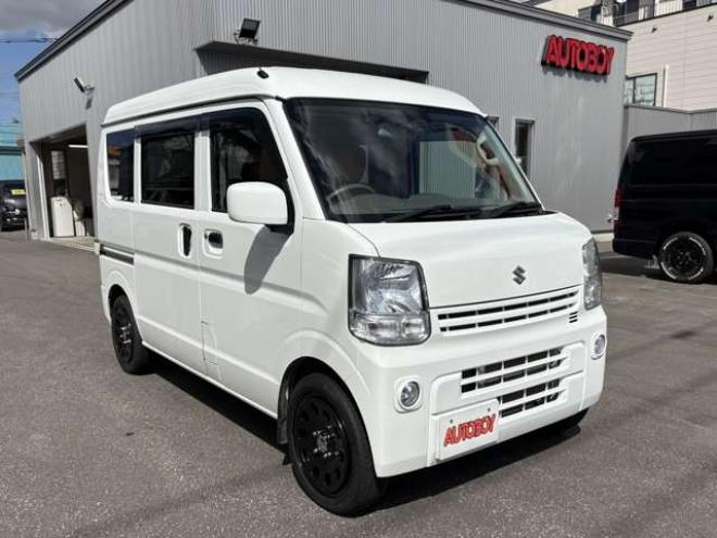 エブリィジョイン ターボ ハイルーフ 4WD　革調シートカバー　Body Lineベッドキッド　デイトナ15インチAW　キーレス　バックカメラ　Panasonicメモリナビ　Bluetooth　FM/AM　横滑り防止　衝突被害軽減システム　フォグランプ 660