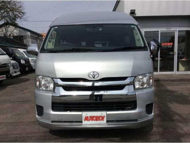 ハイエース2.7 グランドキャビン 4WD　片側パワースライドドア　前後ドライブレコーダー　リアヒーター&クーラー　キーレス　横滑り防止　純正ナビ　ワンセグTV　Bluetooth　CD　FM/AM　ETC　15インチAW　電動格納ミラー　バックカメラ 2700