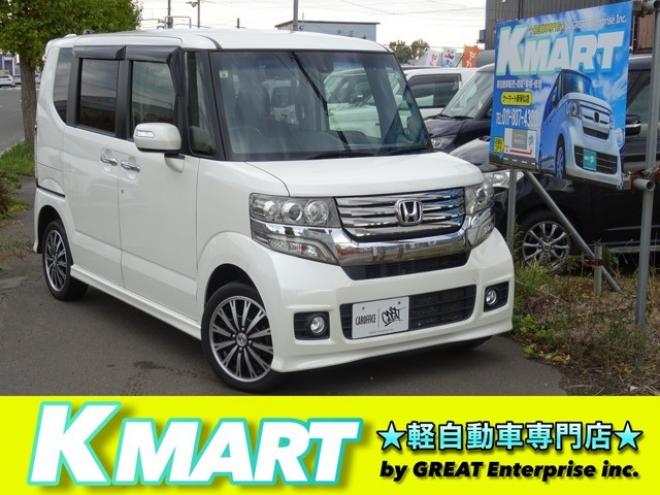 N-BOXカスタムG ターボSSパッケージ 4WD　本州仕入・ナビ・TV・Bluetooth・バックカメラ・ETC・両側パワスラ・禁煙車・シートヒーター 660