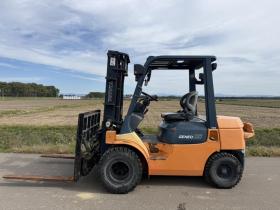 フォークリフト　激レア！サイドシフト&ヒンジ付き！トヨタ 7FD25 ダブルタイヤ 