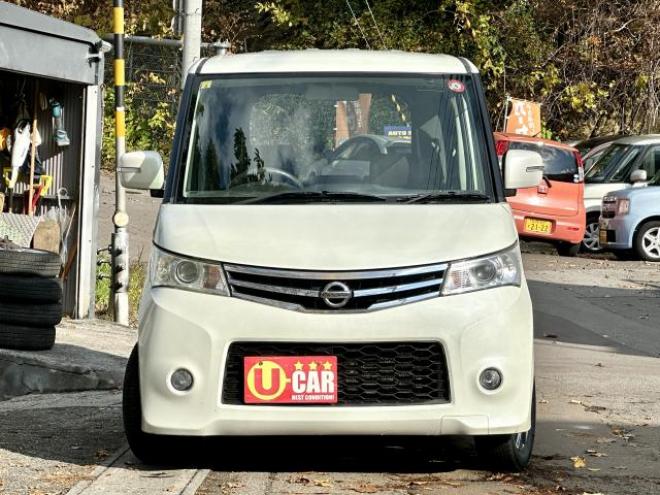 ルークスハイウェイスター　ターボ　4WD 両側電動リモコンスライドドア　タイミングチェーン車　HID スマートキー　楽ナビ　ワンセグテレビ 4WD 5 660Dr