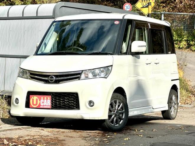 ルークスハイウェイスター　ターボ　4WD 両側電動リモコンスライドドア　タイミングチェーン車　HID スマートキー　楽ナビ　ワンセグテレビ 4WD 5 660Dr