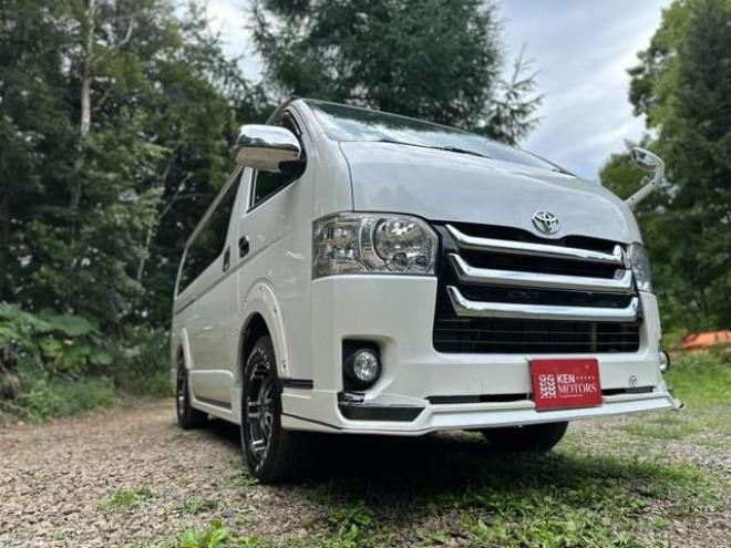 レジアスエース3.0 スーパーGL ロングボディ ディーゼルターボ 4WD　ワンオーナー　社外アルミ　モデリスタエアロ　オーバーフェンダー　両側パワースライドドア　ETC　Gスターター　バックカメラ　PS　PW　ABS　キーレス　純正ナビ 3000