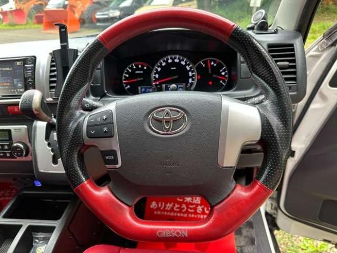 レジアスエース3.0 スーパーGL ロングボディ ディーゼルターボ 4WD　ワンオーナー　社外アルミ　モデリスタエアロ　オーバーフェンダー　両側パワースライドドア　ETC　Gスターター　バックカメラ　PS　PW　ABS　キーレス　純正ナビ 3000