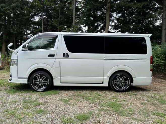 レジアスエース3.0 スーパーGL ロングボディ ディーゼルターボ 4WD　ワンオーナー　社外アルミ　モデリスタエアロ　オーバーフェンダー　両側パワースライドドア　ETC　Gスターター　バックカメラ　PS　PW　ABS　キーレス　純正ナビ 3000