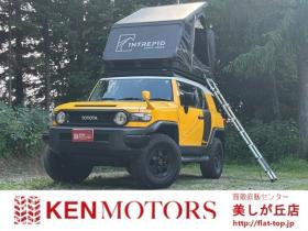 FJクルーザー　4.0 カラーパッケージ 4WD　INTREPIDキャンプギアルーフテント　社外10インチナビ　バックカメラ　前後ドラレコ　パワステ　パワーウィンドウ　アルミ　ABS　キーレス　ETC 4000
