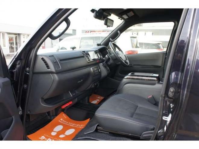 ハイエースバン2.8 スーパーGL ダークプライムII ロングボディ ディーゼルターボ 4WD　415COBRA　クリーンルック3Fスポ&BY2ボンネット&ステージ2ルーフスポ&バッドラッカーIII17インチAW&フラットベッドキット　ヨコハマPARADA17インチ　デジタルインナー　パノラマモニター　両側パワースライドドア 2800