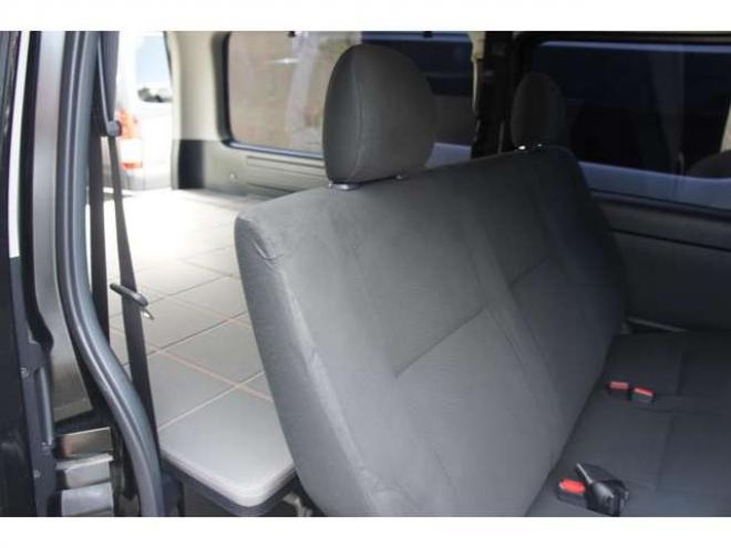 ハイエースバン2.8ダークプライム マルチロールトランスポータータイプIIロング ディーゼルターボ4WD　モデリスタフルエアロ・415COBRAバッドラッカー18インチAW・純正SDナビTV・Bカメラ・両側パワスラ・LEDライト・スマキー・AC100V・ベッドキット・エンスタ 2800