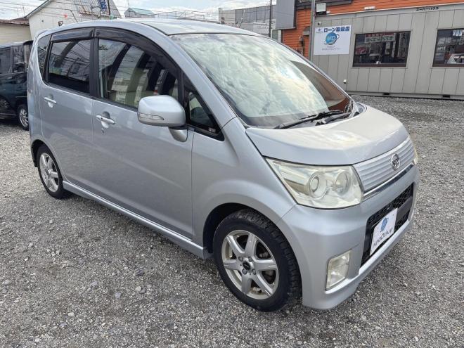 ムーヴ660カスタムR 4WD　ローンが不安な方＜優遇ローン＞寒冷地仕様　ユーザー買取車　社外ナビ 
