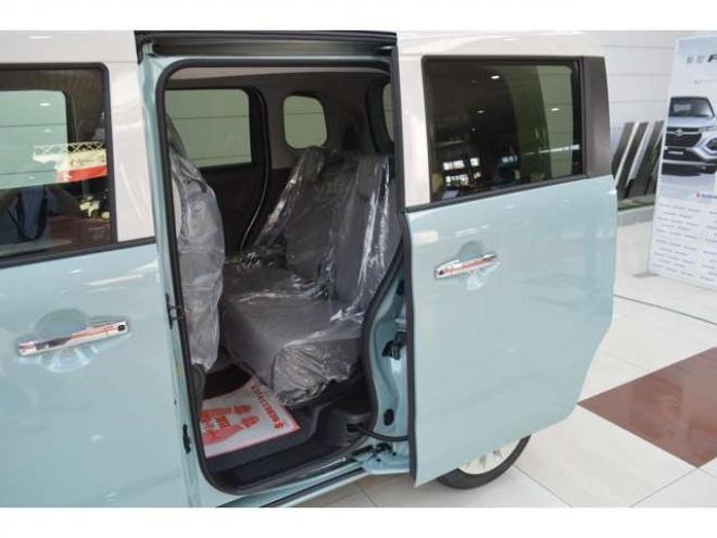 ワゴンRスマイルハイブリッド X 4WD　クリームコーデセーフティサポートスズキコネクト対応9インチ全方位ナビLEDハイブリット4WDセーフティサポート搭載アイドリングストップハイビームアシストLEDライト両側オートスライドドアパーキングセンサー 登録済未使用車 660