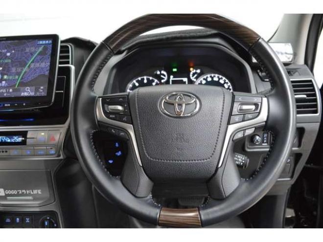 ランドクルーザープラド 2.8 TX Lパッケージ マットブラック エディション ディーゼルターボ 4WD　ワンオーナー車ディーゼルターボ4WD黒革シートビックX11インチナビTVバックカメラ後席モニタープリクラッシュセーフティ後退時ブレーキサポートサポートクルーズコントロールハイビームアシストLEDライト 2800