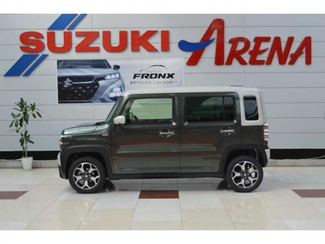 ハスラーハイブリッド Xターボ 4WD　届出済未使用車ハイブリッド4WDセーフティサポート搭載スズキコネクト対応通信機装着車全方位モニター9インチナビTVバックカメラアダプティブクルーズコントロールハイビームアシストLEDライト 660