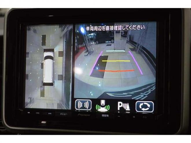 スペーシアカスタム ハイブリッド XSターボ 4WD　ワンオーナー車ハイブリッド4WDターボセーフティサポート搭載デュアルカメラブレーキサポート後退時ブレーキサポート両側オートスライドドア全方位モニター付8インチナビTVバックカメラアダプティブクルコンLED 660