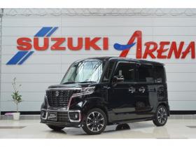 スペーシア　カスタム ハイブリッド XS 4WD　ワンオーナー車ハイブリッド4WDセーフティサポート搭載デュアルセンサーブレーキサポート後退時ブレーキサポート7インチワイドナビTV両側オートスライドスライドドアLEDライト 660