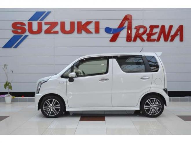 ワゴンRスティングレー ハイブリッド T 4WD　ワンオーナー車ハイブリッド4WDターボパドルシフトセーフティサポート搭載デュアルセンサーブレーキサポート誤発信抑制機能8インチナビTVバックカメラLEDライトETCドラレコクルーズコントロール 660