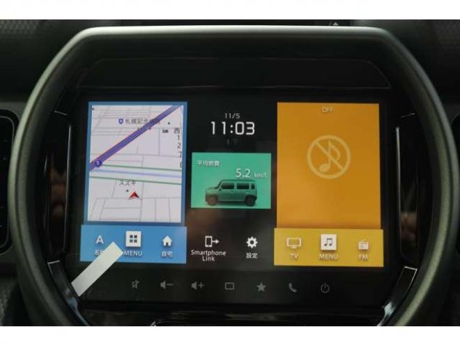 ハスラータフワイルドターボ 4WD　全方位モニターナビ　LEDヘッドライト　シートヒーター　アダプティブクルーズコントロール　衝突軽減ブレーキ　車線逸脱警報 660