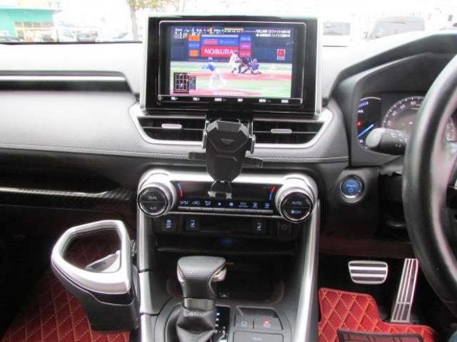 RAV-42.5 ハイブリッド G E-Four 4WD　ヒッチメンバー/パワーバックドア/アップサス/モデリスタエアロ/サンルーフ/ビルトインETC/シートヒーター/ステアリングヒーター/フルセグTV/バックカメラ/サイドカメラ/ 2500