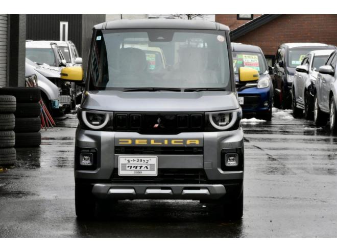 デリカミニデリマルパッケージ　4WD　新車展示　寒冷地仕様　12.3インチメーカーナビ　ETC2.0　純正ドライブレコーダー　イエローデカールパック
