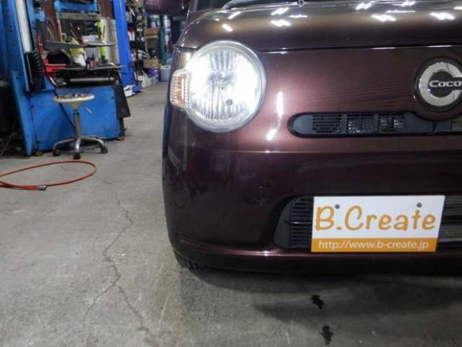 ミラココアL 4WD　ナビ・TV・B/T・Bカメラ・社外エンスタ・車検新規2年・リア修復済み・キーレスキー・エコアイイドル・ライトレベライザー・ベンチシート 660